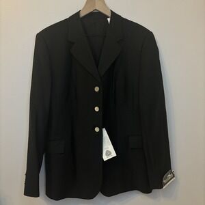 Woolmark‎ Grand Prix Blazer Women 20R Wool Riding Equestrian Jacket Navy Canada